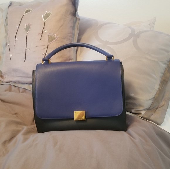 Blue Celine Trapeze Bag - Picture 6 of 8